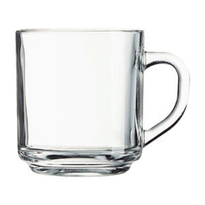 Bulk Custom Branded 10oz Arc Handy Glass Coffee Mugs, Logo Screen Printed or Etched at Wholesale Prices - BeerCityGlass.com