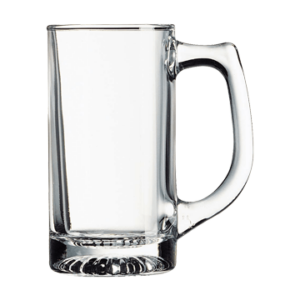 Custom Branded Etched 12.25oz Arcoroc Glass Mugs with Logos at Bulk Wholesale Prices - BeerCityGlass.com