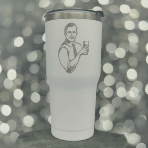 Custom Laser Etched 30oz Stainless Steel Tumblers, Laser Engraved, Lids Included - BeerCityGlass.com