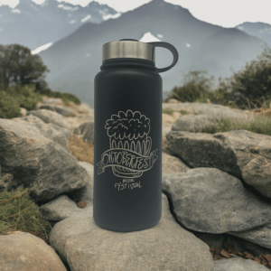 Custom Branded Engraved 32oz Howler Bottles, Stainless Steel, Laser Etched in Bulk - BeerCityGlass.com