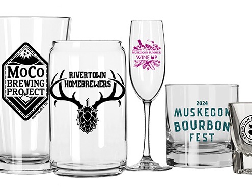 Custom Printed Glass Drinkware at Low Quantities with High Quality - BeerCityGlass.com