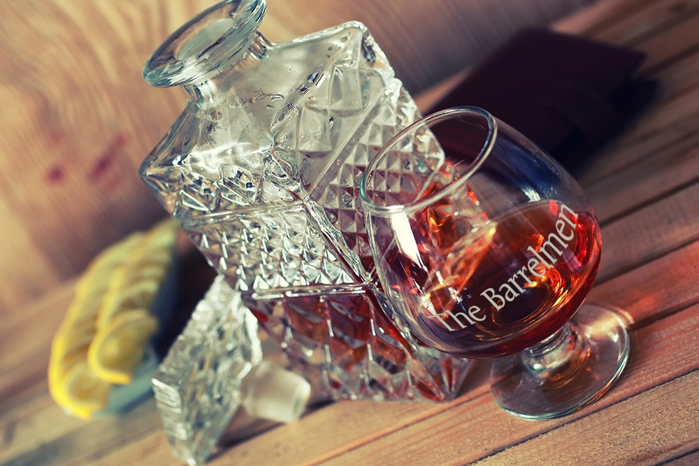 Custom personalized whiskey glasses for bourbon clubs - BeerCityGlass.com