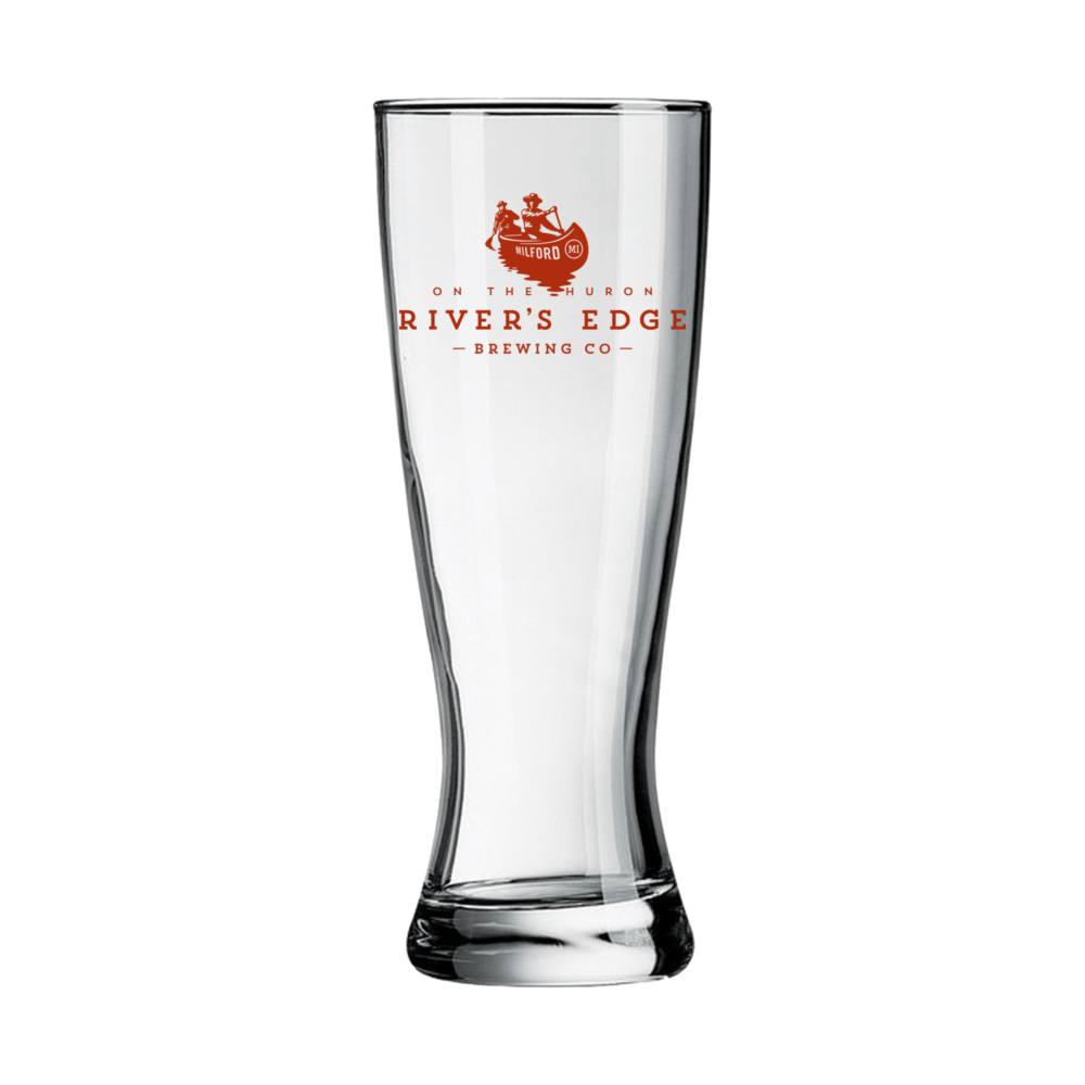 Custom 20oz Pilsner Glasses Branded Screen Printed Bulk 20oz Pilsner Glasses Custom Printed and Branded with Logos at Wholesale Prices - BeerCityGlass.com