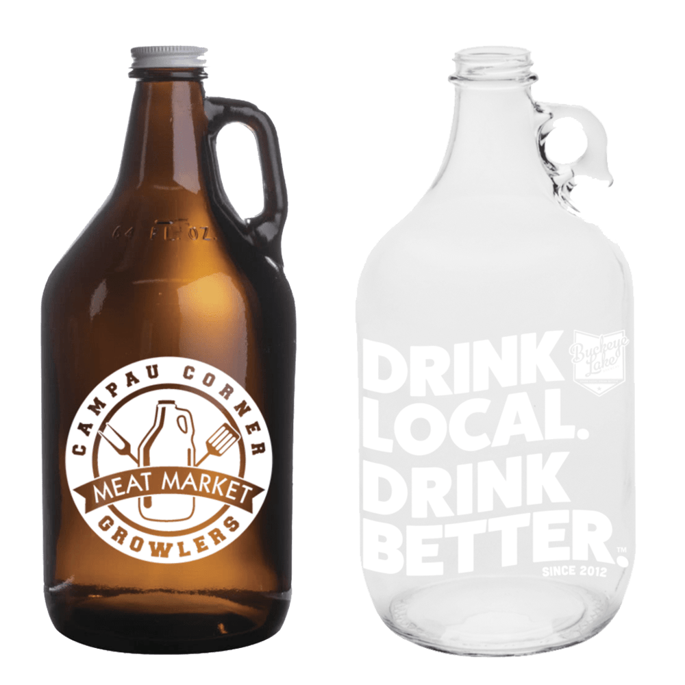 Custom 64oz Growler Bottles Branded Buy Custom 64oz Growler Bottles with Branded Logos for Beer, Kombucha and More at Bulk, Wholesale Prices - BeerCityGlass.com