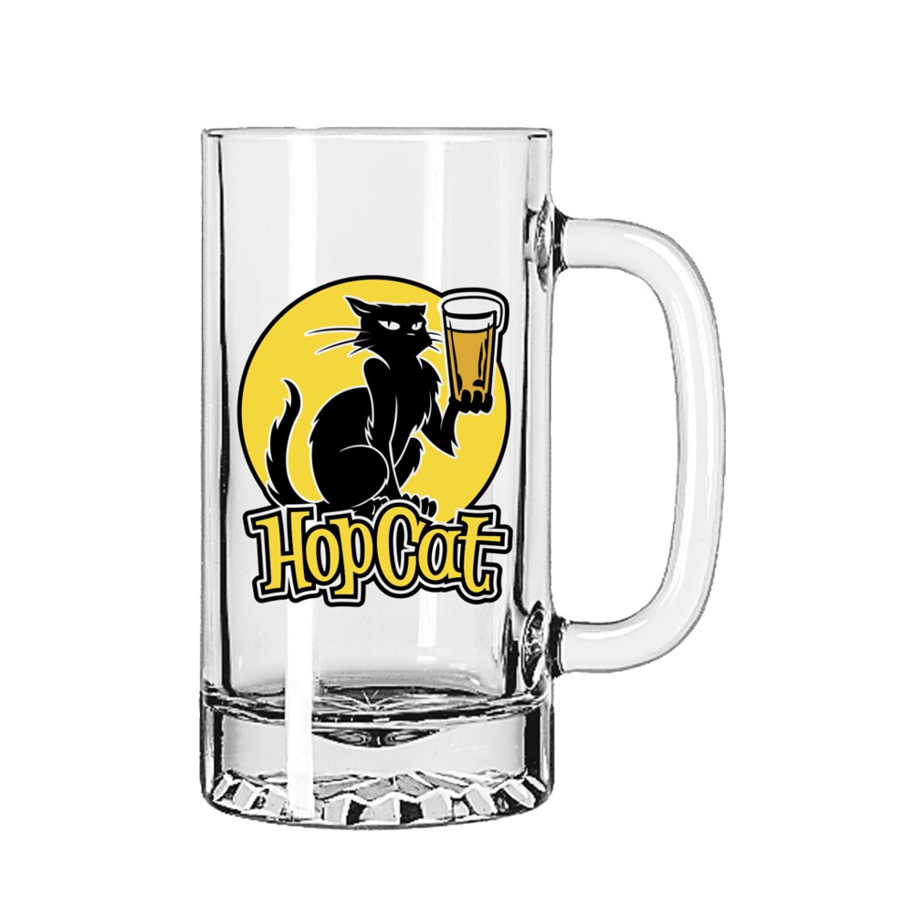 Order Custom Printed 16oz Tankard Glass Beer Mugs Branded with Logos at Bulk, Wholesale Prices - BeerCityGlass.com