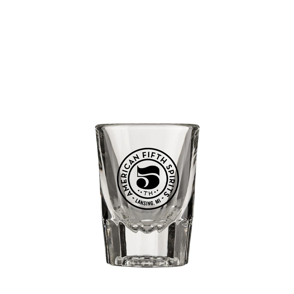 Custom Branded Whiskey Shot Glasses 2oz Bulk Wholesale Order custom branded whisky shot glasses printed with your logo or artwork at bulk wholesale prices - BeerCityGlass.com