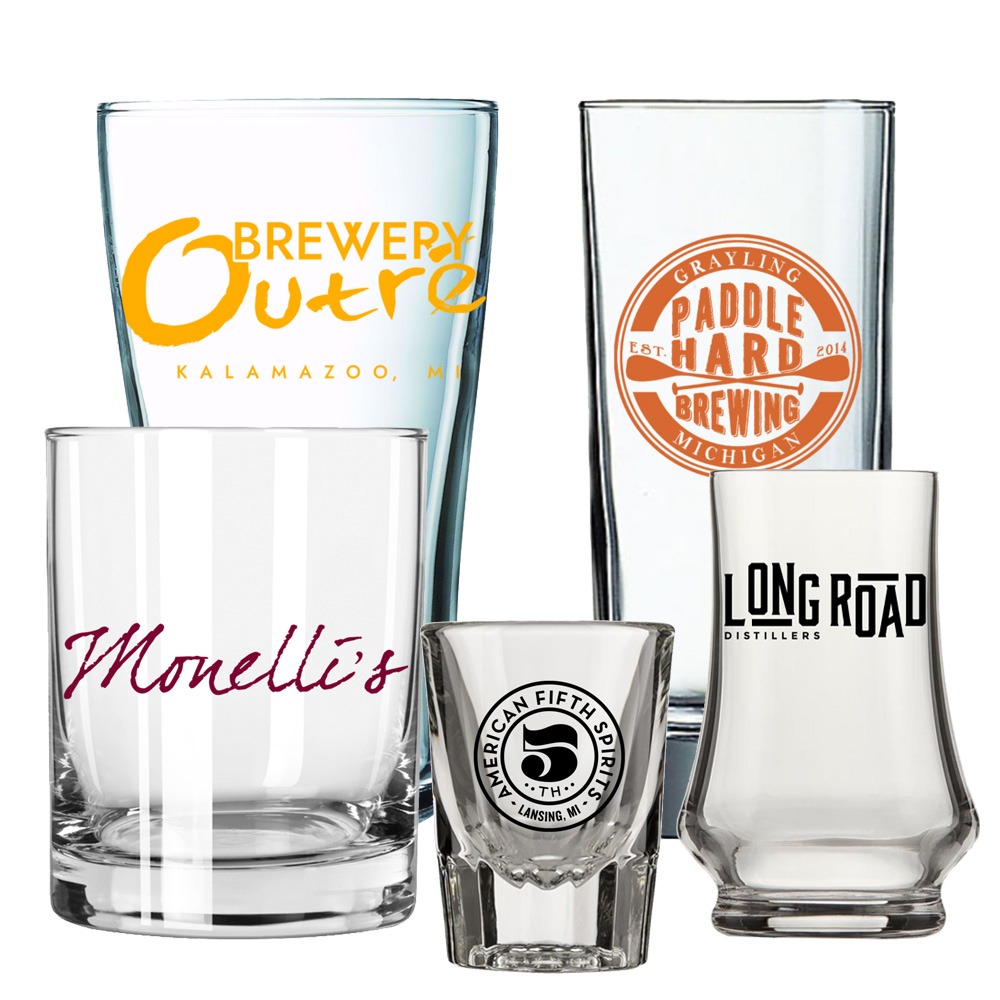 Buy Custom Branded Liquor and Cocktail Glasses, Drinkware and Glassware, Shot Glasses, Whiskey Glasses, Isle Glasses and More at Bulk Wholesale Prices - BeerCityGlass.com