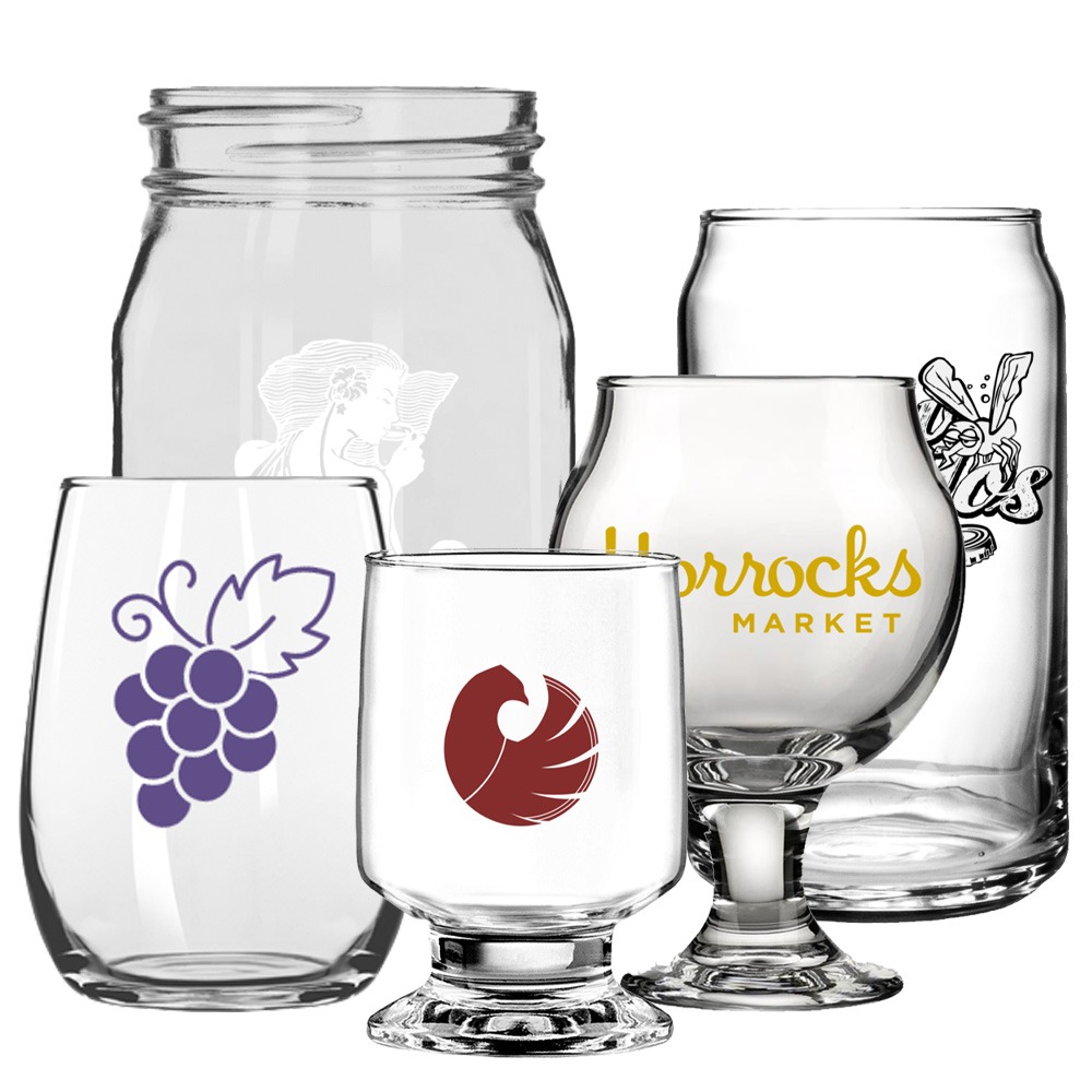 Order custom printed tasting glasses, branded with your logo at bulk, wholesale prices - BeerCityGlass.com