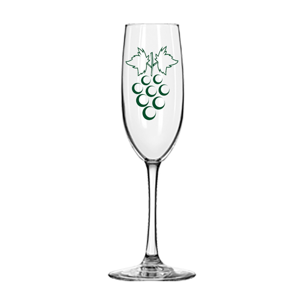 Custom Branded 8oz Stemmed Wine Flute with Logo Bulk Wholesale