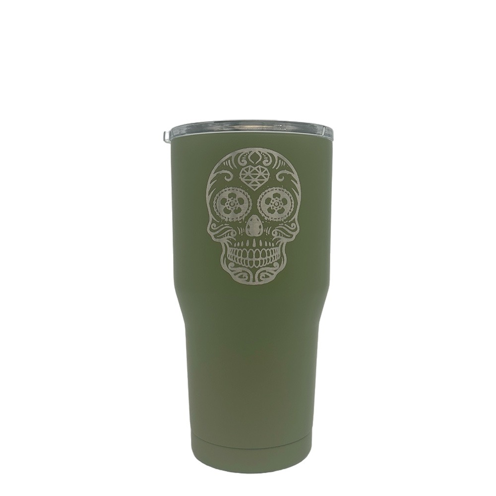 Order Custom Etched Stainless Steel Premium Tumblers 20oz, in various colors, at bulk, wholesale prices - BeerCityGlass.com