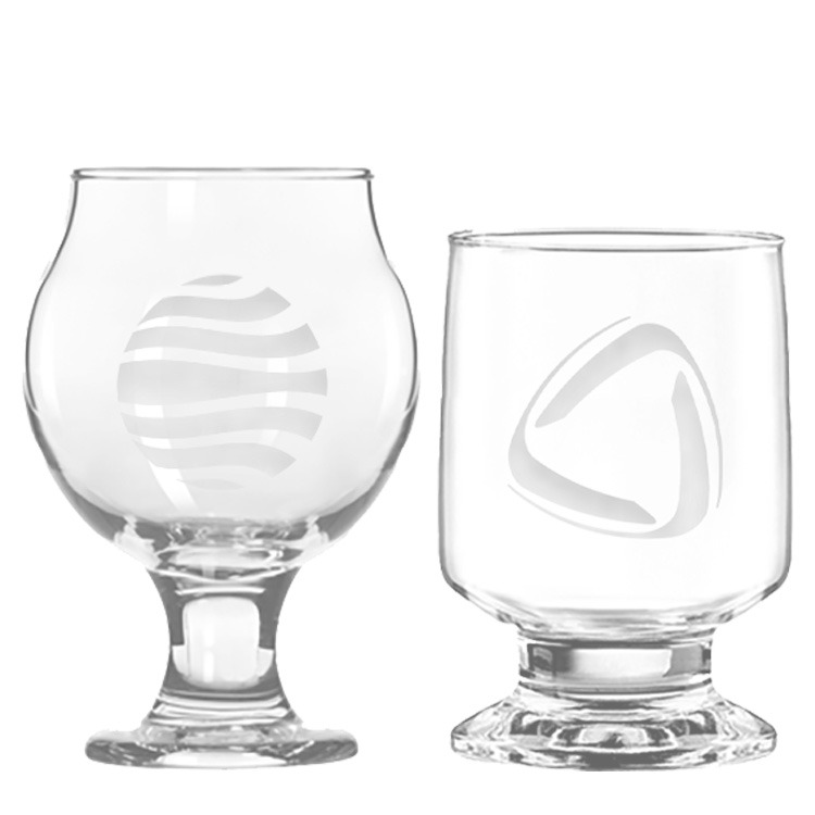 Custom Etched Tasting Glasses for Beer Wine Liquor Bulk Wholesale