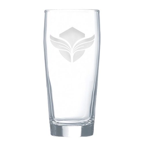 Order Custom Etched 16oz Willi Becher Pint Glasses, Branded with Logos in Bulk at Wholesale Prices - BeerCityGlass.com